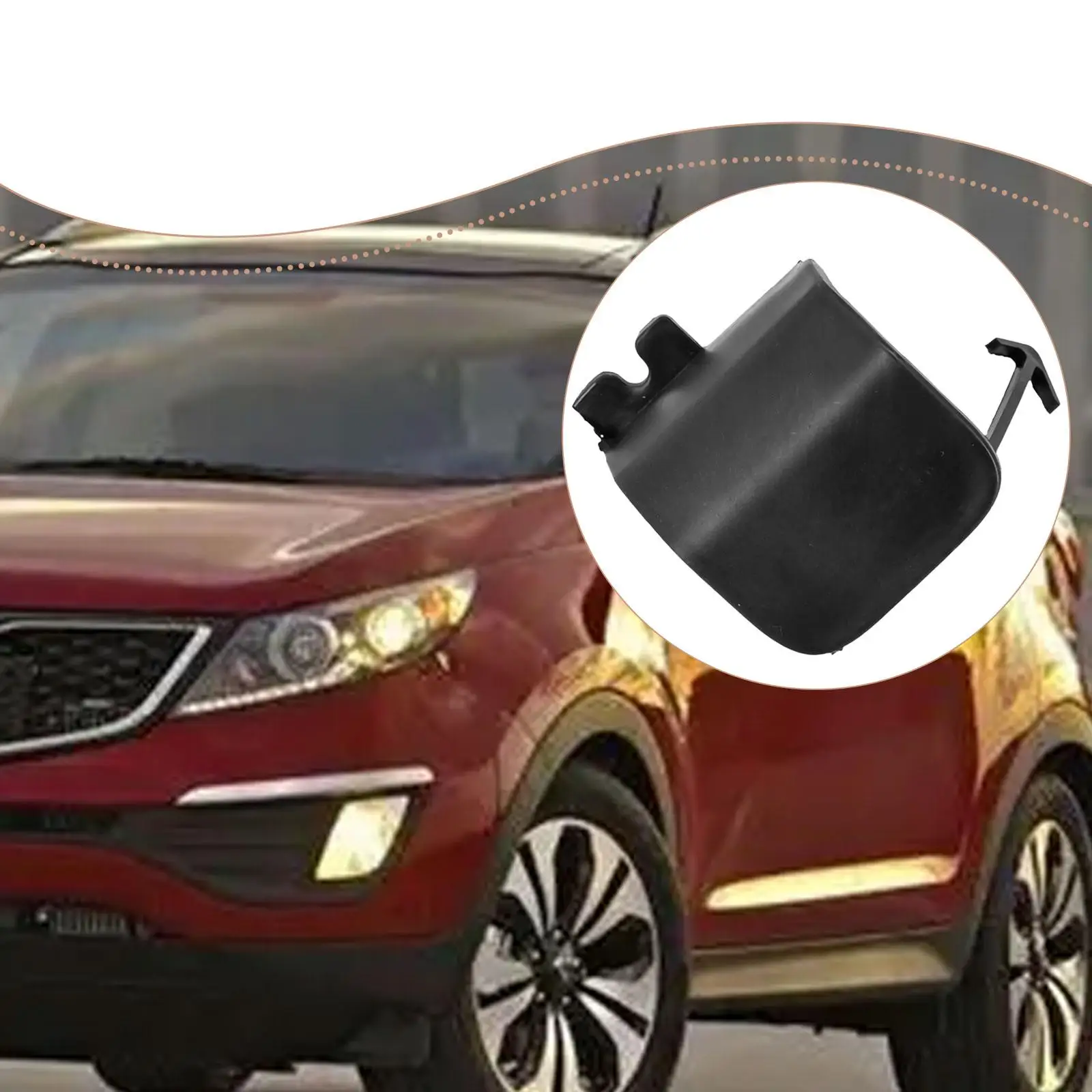 

Car Front Bumper Tow Hook Cover, 86517 D9000 Professional, Portable Replacement Easy to Install Accessories for Kia Sportage