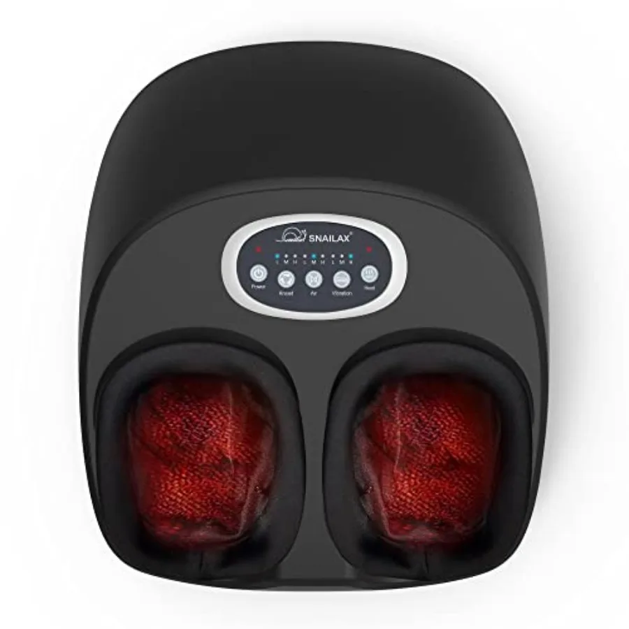 

Массажер для ног Snailax Shiatsu с подогревом, подходит для FSA, с функциями разминания, компрессии и вибрации, для лечения плантарного фасциита