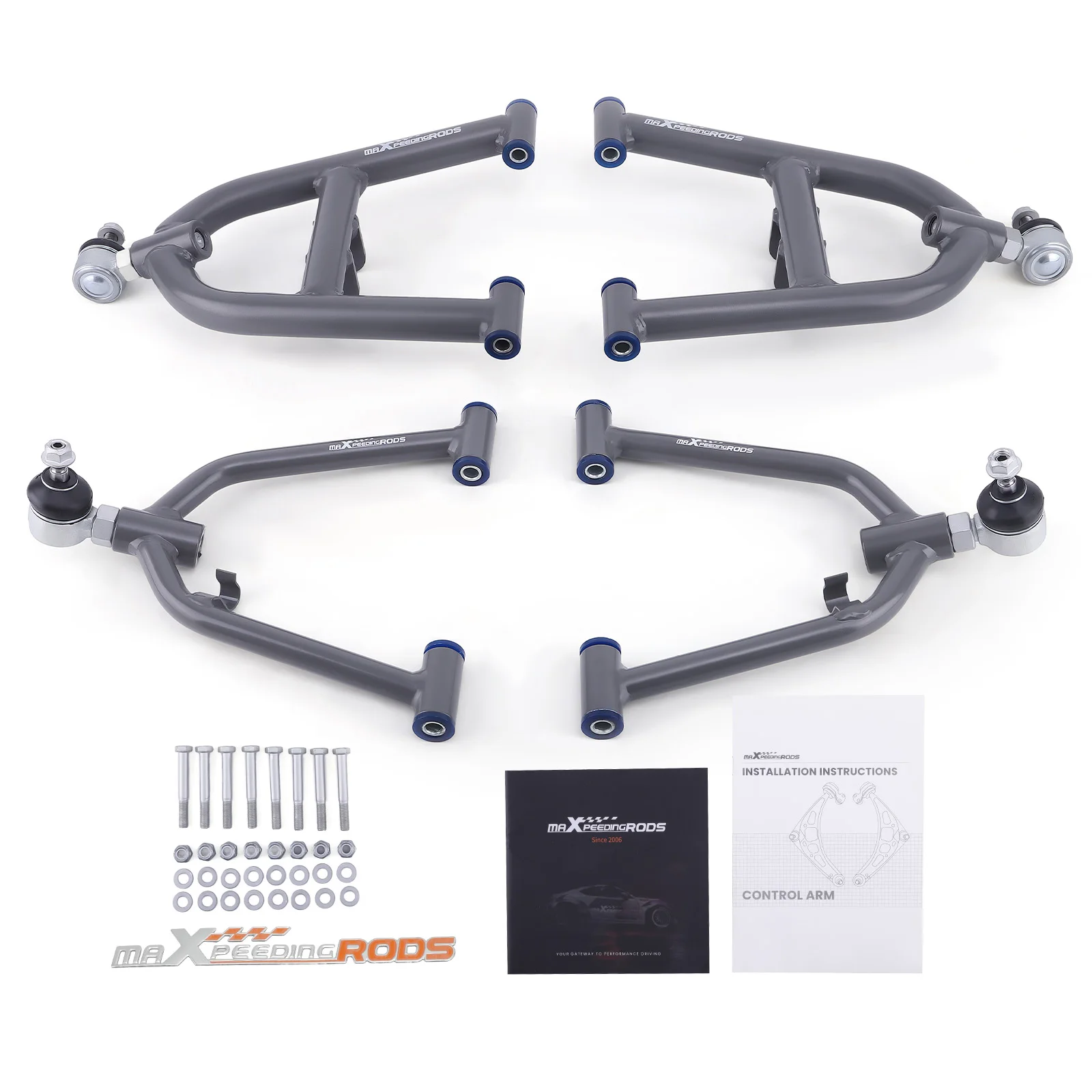 1 set Front Lower Upper A-Arms for Yamaha Warrior 350 YFM350X 1989-2000 2001 2002 2003