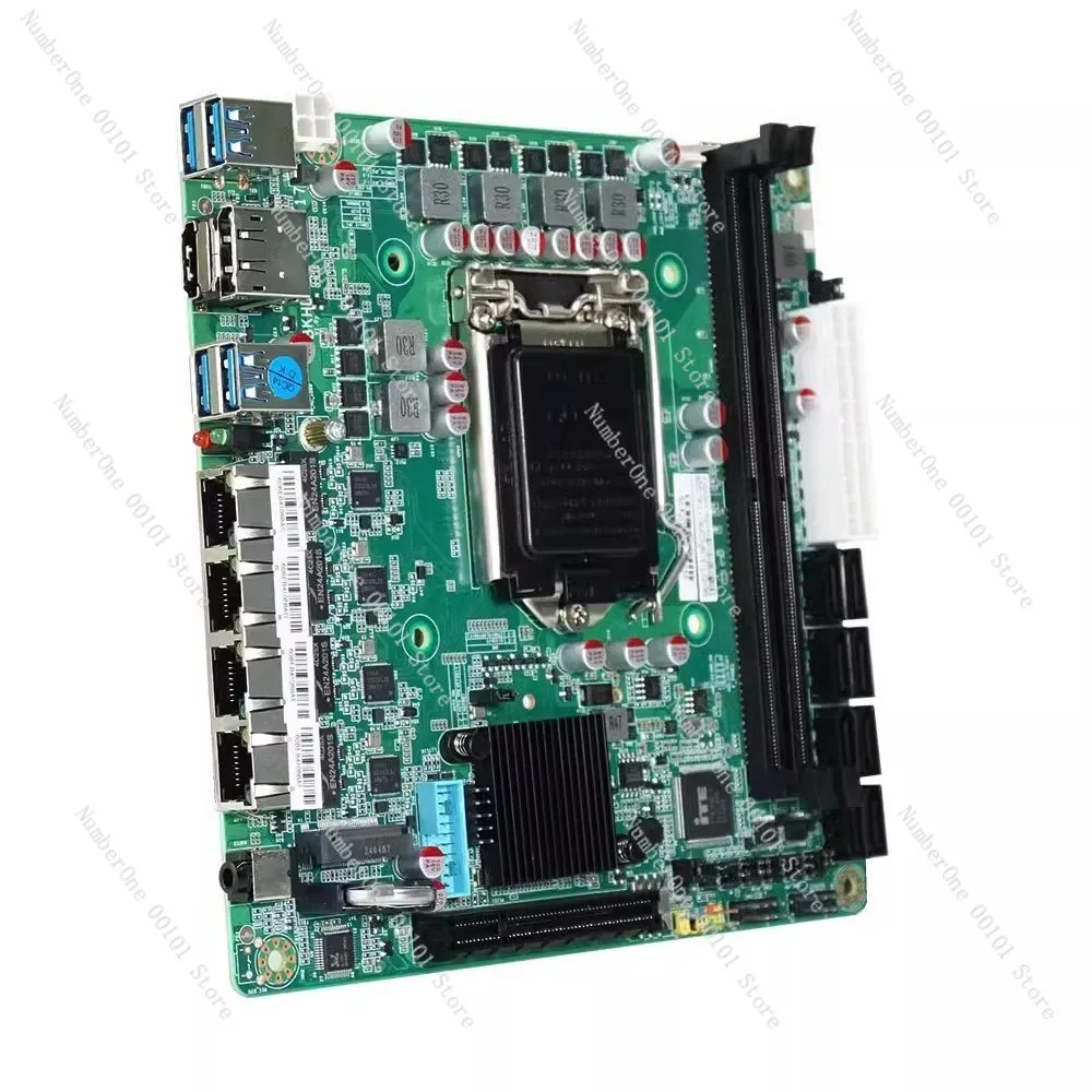 C236 Nas Motherboard 8 Sata 3.0 4*i226 2.5g M.2 Nvme 2*ddr4 Pcie 8x Nas Board for 9th Celeron/pentium Core I3/i5 E3 V5v6