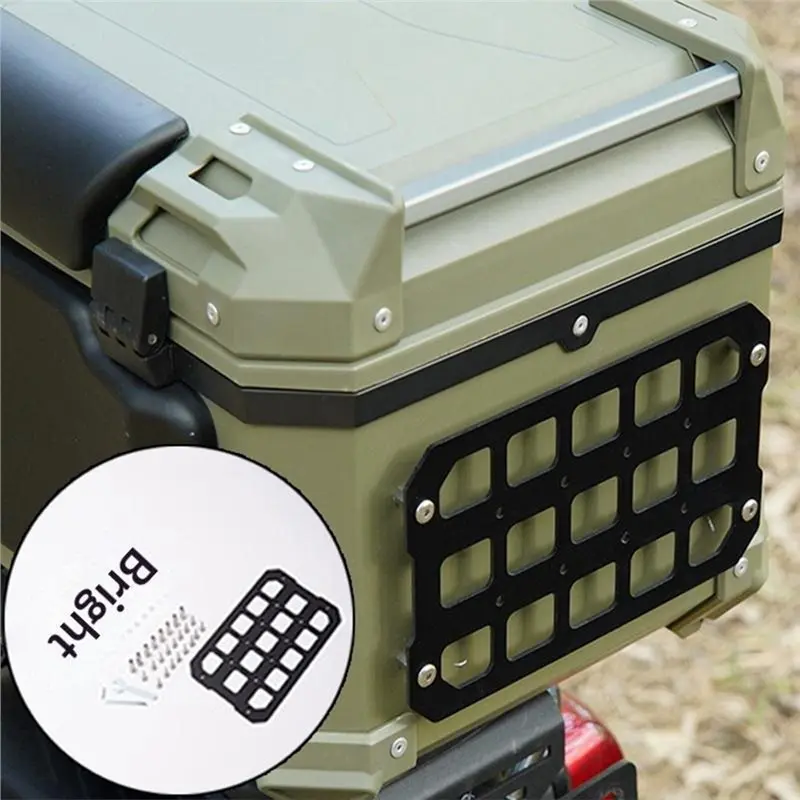 CYL-MOLLE Motorcycle Tail Box Expansion Panel Molle System Mounting Plate With Mounting Hardware