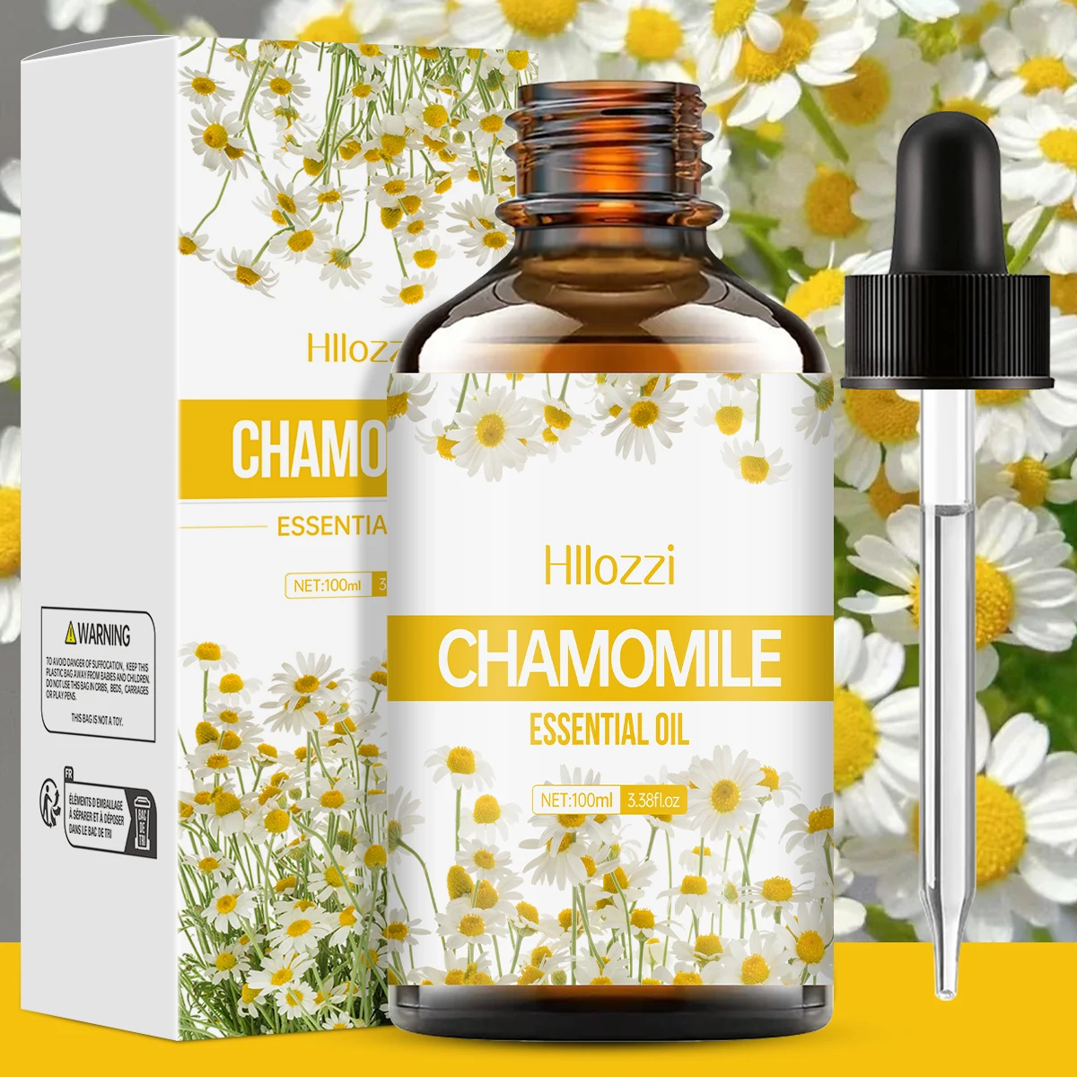 El aceite esencial de manzanilla se puede utilizar para el cuidado de la piel, el baño y los rostros y es adecuado para todo tipo de piel.