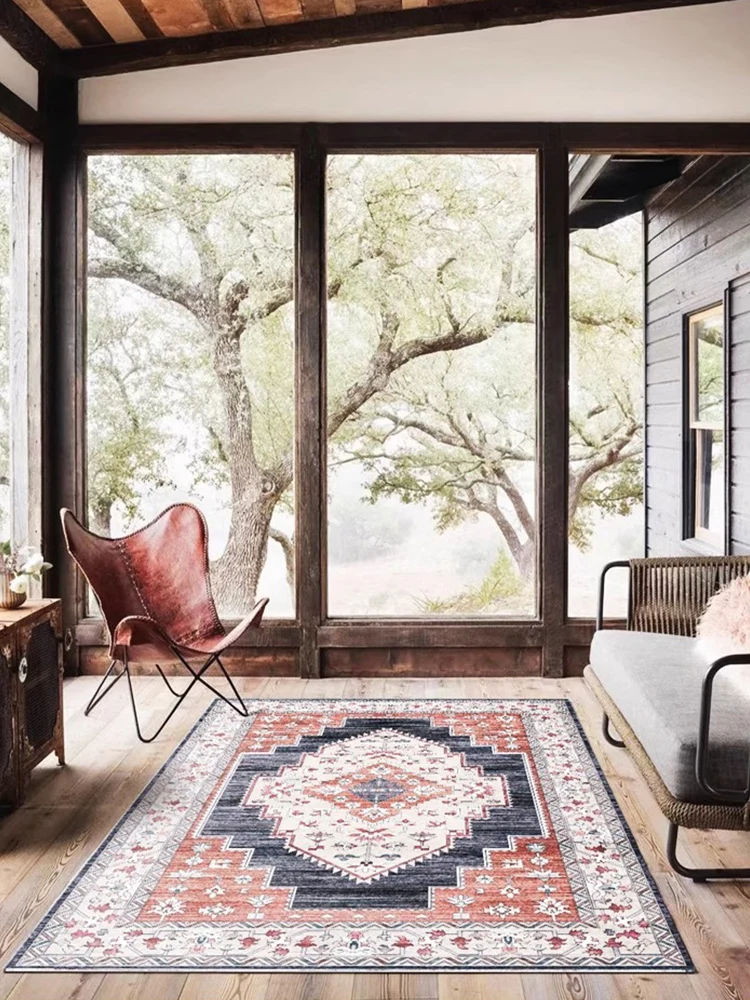American Living Room Carpet Cloakroom Study Rugs Morocco Nordic Large Area Rug Non-slip Kitchen Bedside Mat