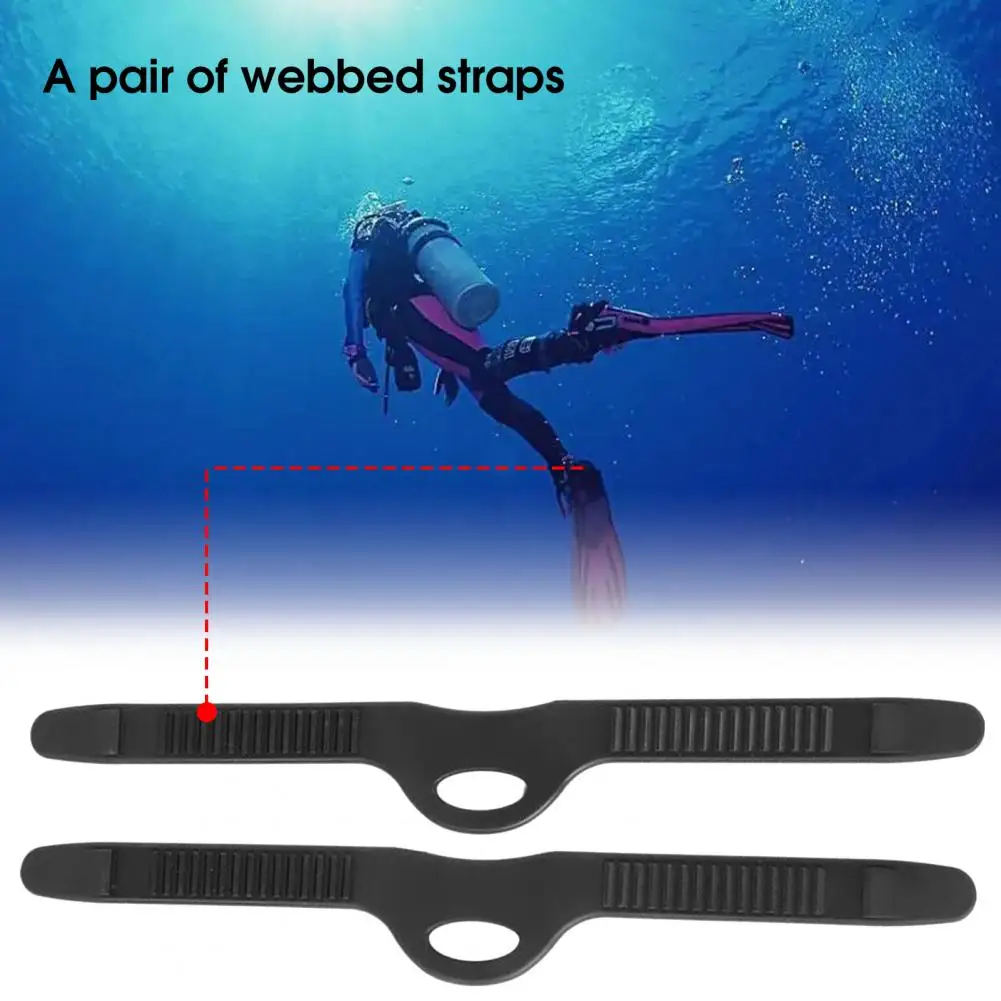 Universal Mergulho Flippers Strap, durável, útil, ajustável para esportes aquáticos, 1 par