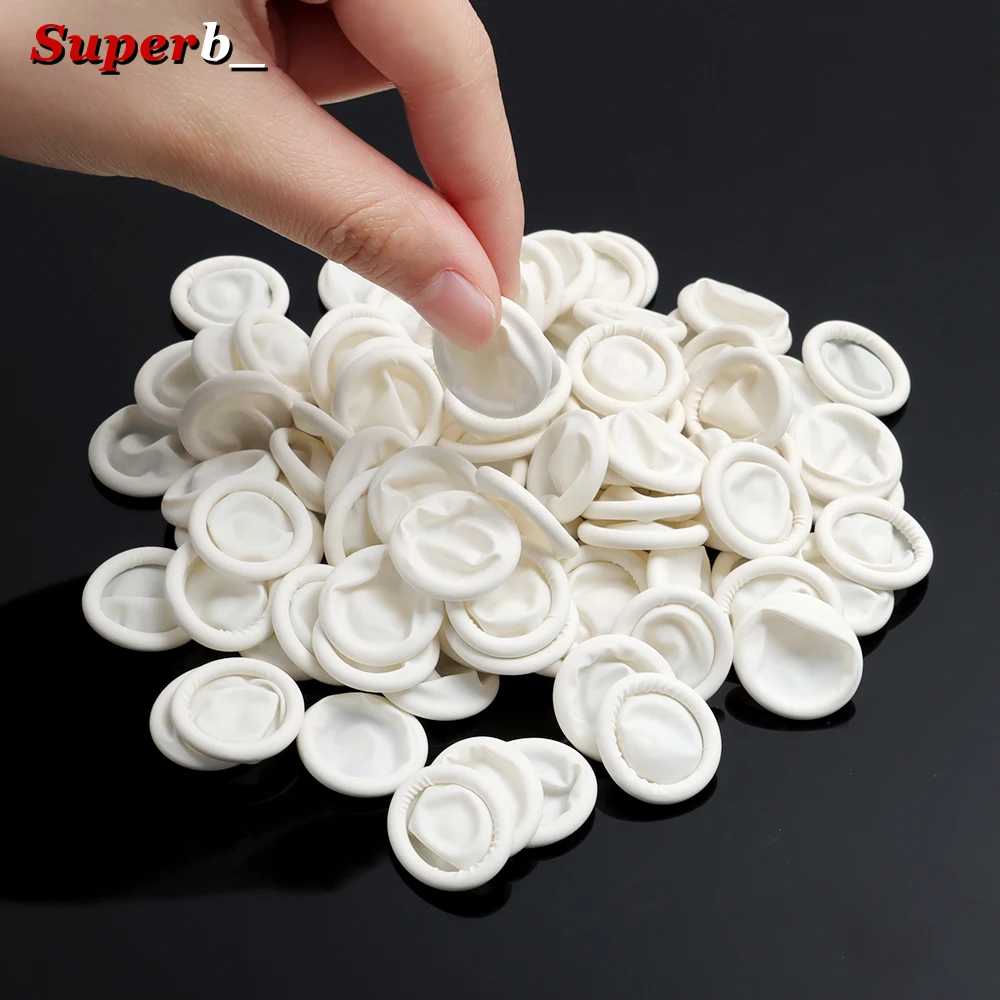 100pcs Sterile Disposable Powder Free  Industrial Electronic Latex Fingertips Protector Gloves Watch Repair Tool for Watchmaker