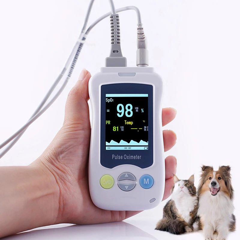 

Veterinary Portable Handheld Pulse Oximeter with 2.4-inch Color Screen Compact and Lightweight Easy To Carry and Operate