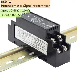 BSD-W potencjometr konwerter sygnału nadajnik dla 0-1k ohm/0-5k ohm/0-10k ohm wejście 4-20mA 0-10V wyjście