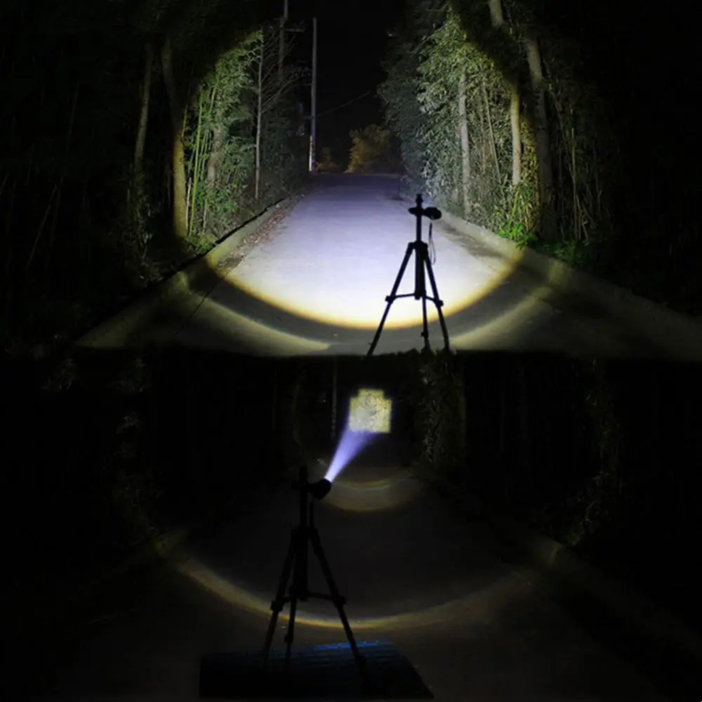 USB Charging Flashlight Mini T6 Glare Flashlight LED Telescopic Portable Glare Small Flashlight Waterproof Zoom Headlight Camp