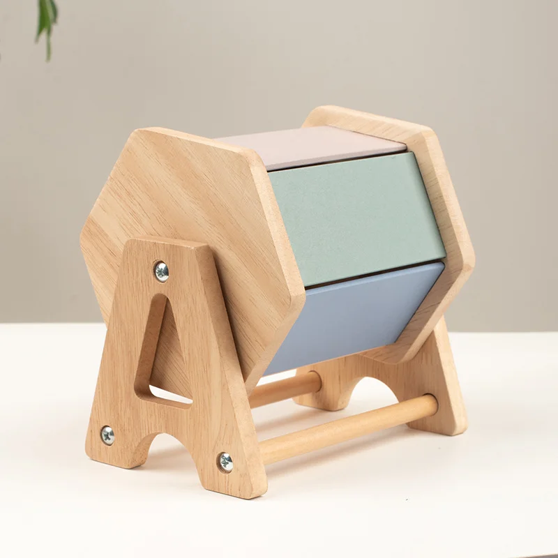 ของเล่นไม้มอนเตสซอรี่ แมคคารอน กลองไม้สำหรับเด็กเล็ก ของเล่นเสริมพัฒนาการเด็ก ของขวัญเสริมทักษะการเรียนรู้ จับคู่สีและรูปทรง ของเล่นเสริมประสาทสัมผัส