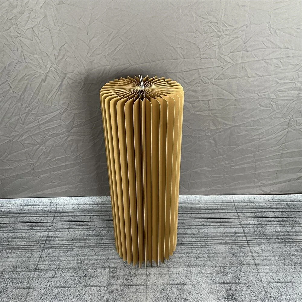 Support Cylindrique Pliant Blanc HOMSFOU - Socle Pour Dessert, Piliers Décoratifs Et Vases - Idéal Fêtes Et Mariages