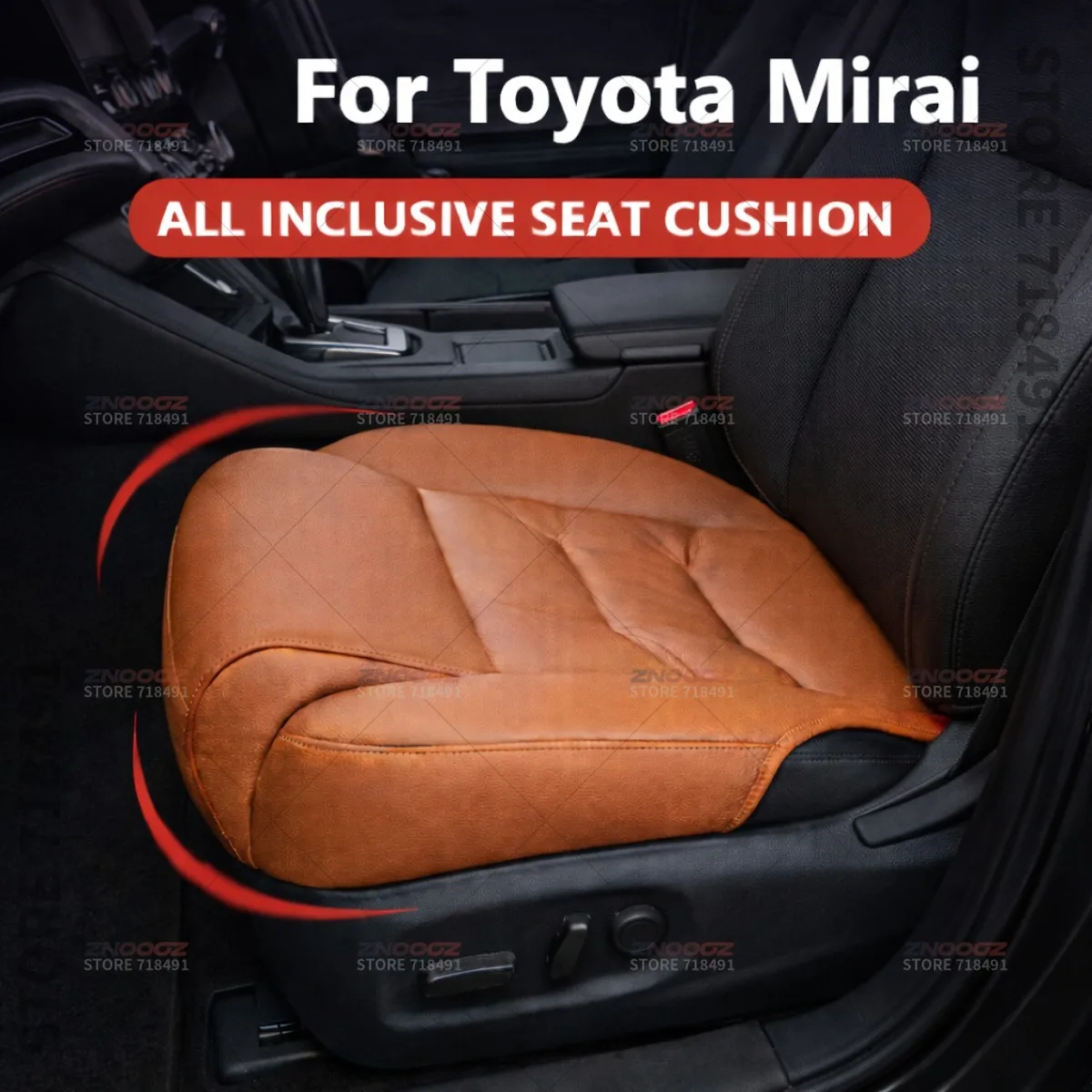 

For Toyota Mirai Car Seat Leg Support Extension Seat Cover Memory Foam Extender Cushion Interior Accessories