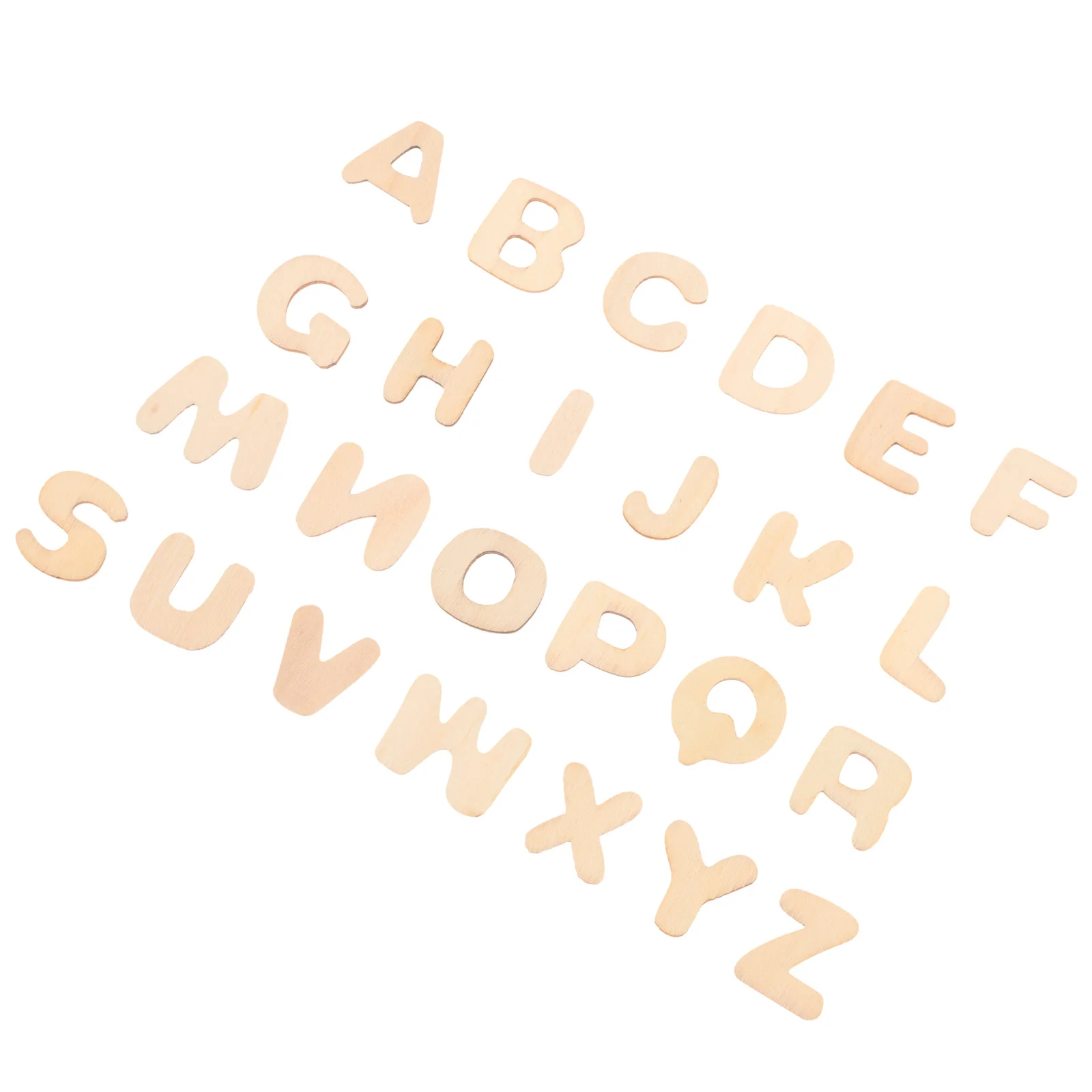 

1pcs Wooden Alphabet Diy Letters Set Lightweight Non-Toxic Wood Craft For Educational Art Projects Handmade Sewing
