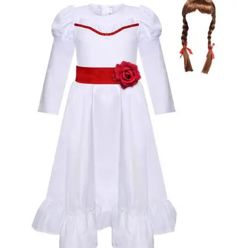 

loween Horror White Dr Women's Costume Ele Scary Design Summer Faionable Stage Performance Traditional Hanfu