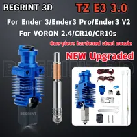 Upgrade Hotend TZ E3 3.0 For Ender 3/V2 /3 Pro VORON 2.4 Ceramic Heating One-piece hardened steel nozzle High Speed Printing