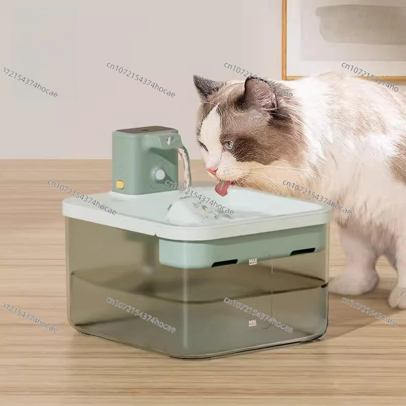 

Диспенсер для воды для кошек, беспроводной автоматический циркуляционный диспенсер для воды без подключения для собак и домашних животных, 2600 мАч | 30-дневный срок службы батареи
