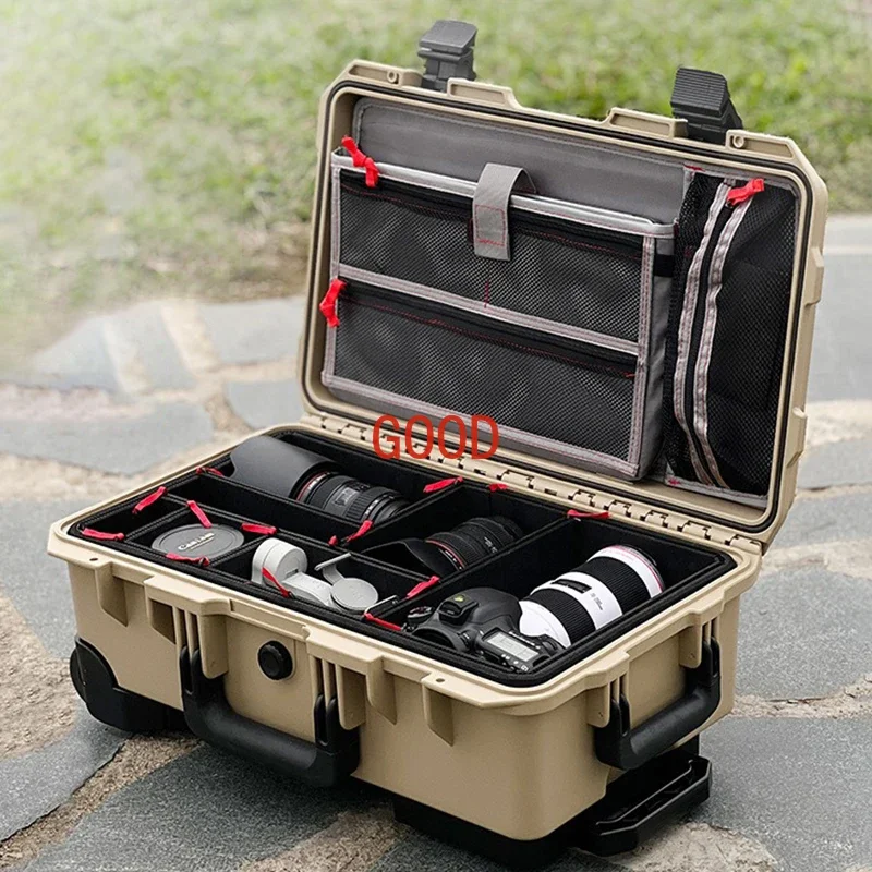 Multifunctional Tool Storage Box Portable Hardware Tools Organizer Boxes with Wheels Safety Instrument Equipment Packaging Case