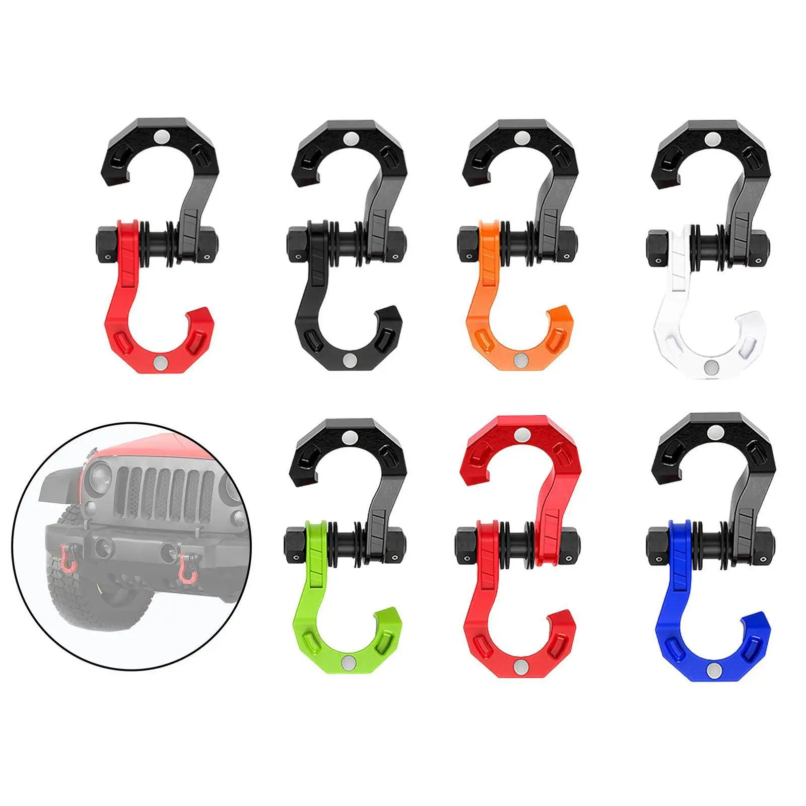 

3/4 Inch Carbon Steel Towing Shackle High Strength D Ring for Truck ATV UTV Winch Recovery