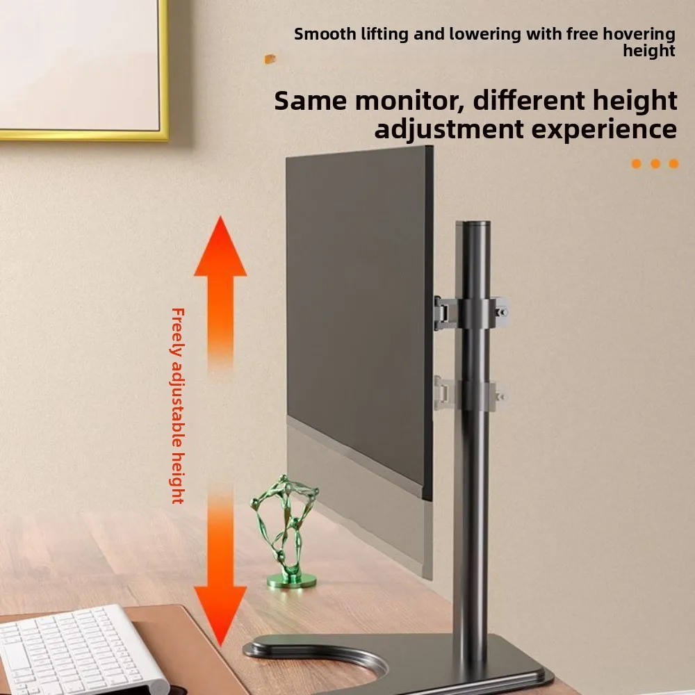 

Adjustable Desktop Monitor Holder Large Base Portable Computer Monitor Stand Increase Height 14-27 Inches