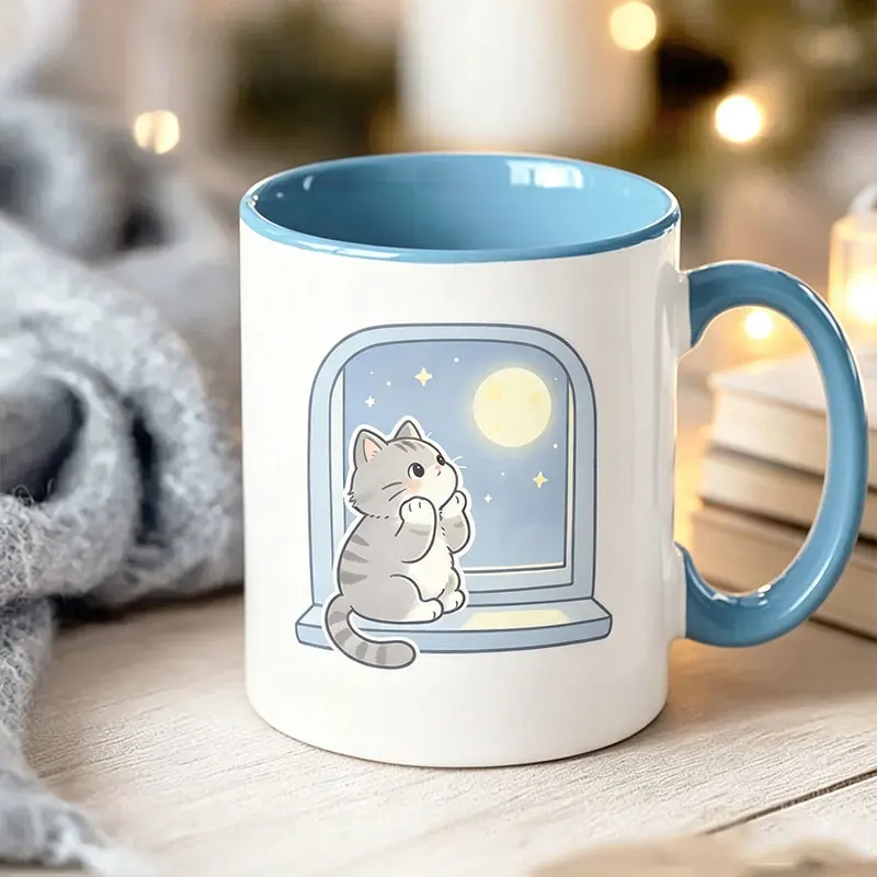 1 11-Ounce Milk Cup Coffee Mug, Ceramic Milk Cup Coffee Mug, Holiday Gift, Family, Colleagues, Boss, Wife, Sisters, Fun Gift, Unique Holiday Gift