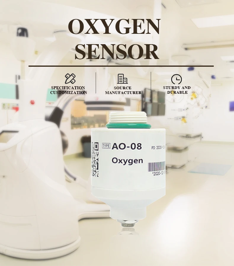 2PCS GBeelee Concentration Of Oxygen Gas Sensor BL-QT-AO-08 Medical O2