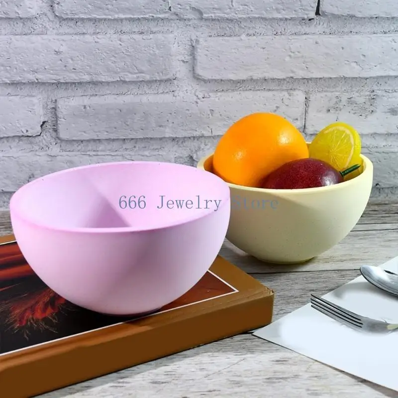 F2TD Handmade Fruit Storage Bowl Silicone Mold Easy Demold Epoxy Resin Mould for Tableware Elegant Tabletop Home Decoration