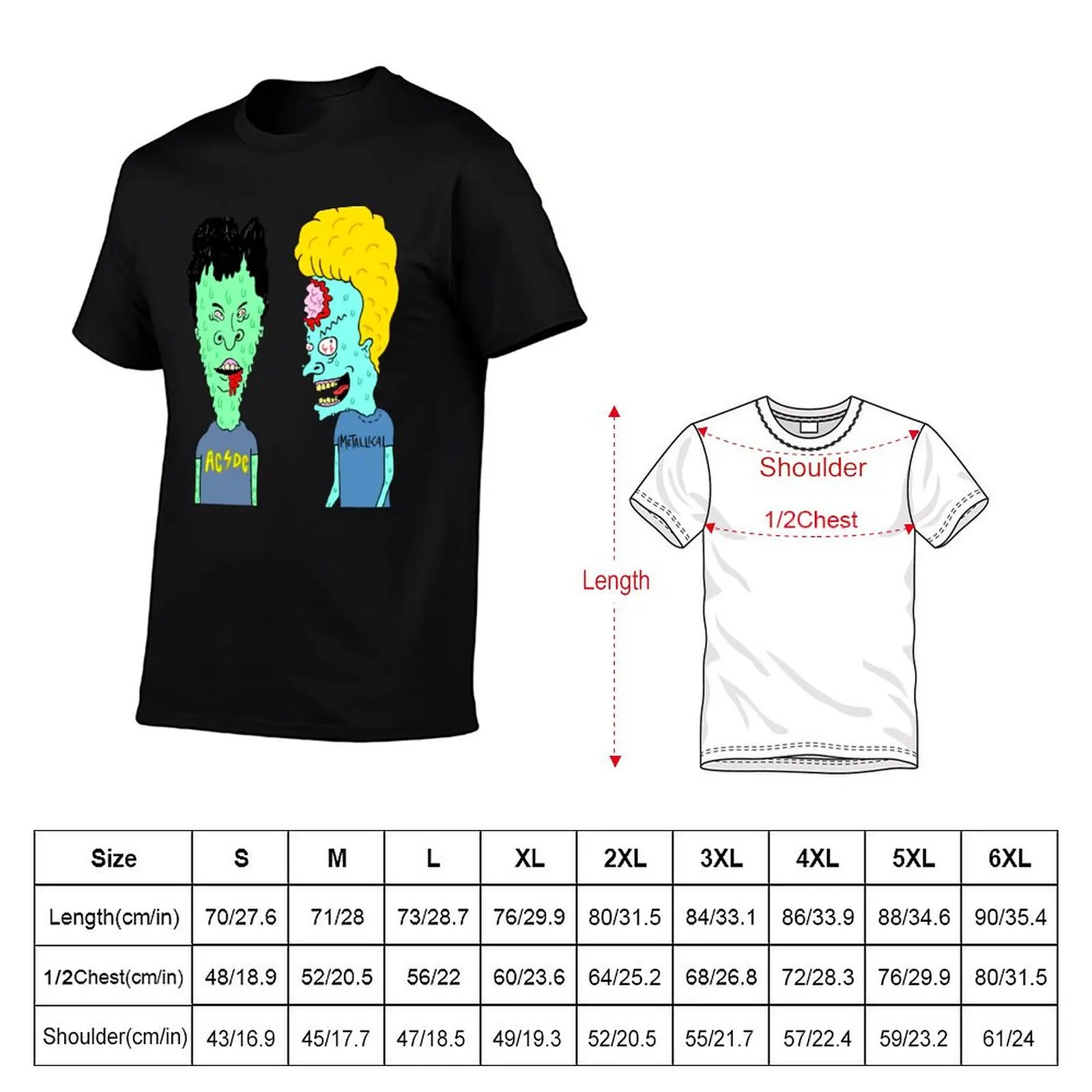 Beavis and Butt-Head - MTV T-Shirt Aesthetic clothing customizeds summer shirt men tshirt