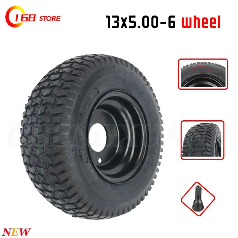 

Высококачественная бескамерная шина 13x5.00-6, внутренняя трубка для деталей колес ATV для электрического скутера, картинга