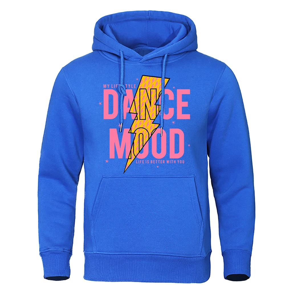 My Life Style Dance Mood Printing Hoodies Men'S Gorgeous Spiritual Sweatshirt Casual Soft Pullovers Retro O-Neck Hoodie Mens