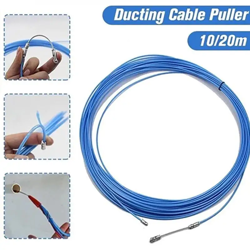 Electrical Through Wall Threader 10M/20M Sturdy Cable Wire Puller Non-slip Guide for Professional Electrician Construction Work