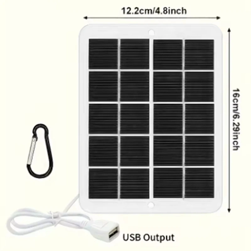 BAAG-USB لوحة طاقة شمسية قابلة للطي محمولة مرنة صغيرة مقاومة للماء ألواح شمسية قابلة للطي خلايا لشاحن بطارية الهاتف المحمول