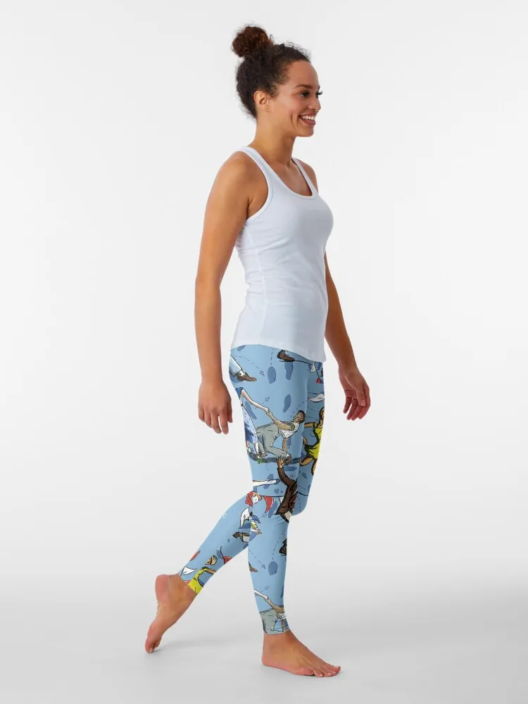 Hep, Down Hip-Hop! Leggings apertados do golfe para mulheres, desgaste do Gym das mulheres