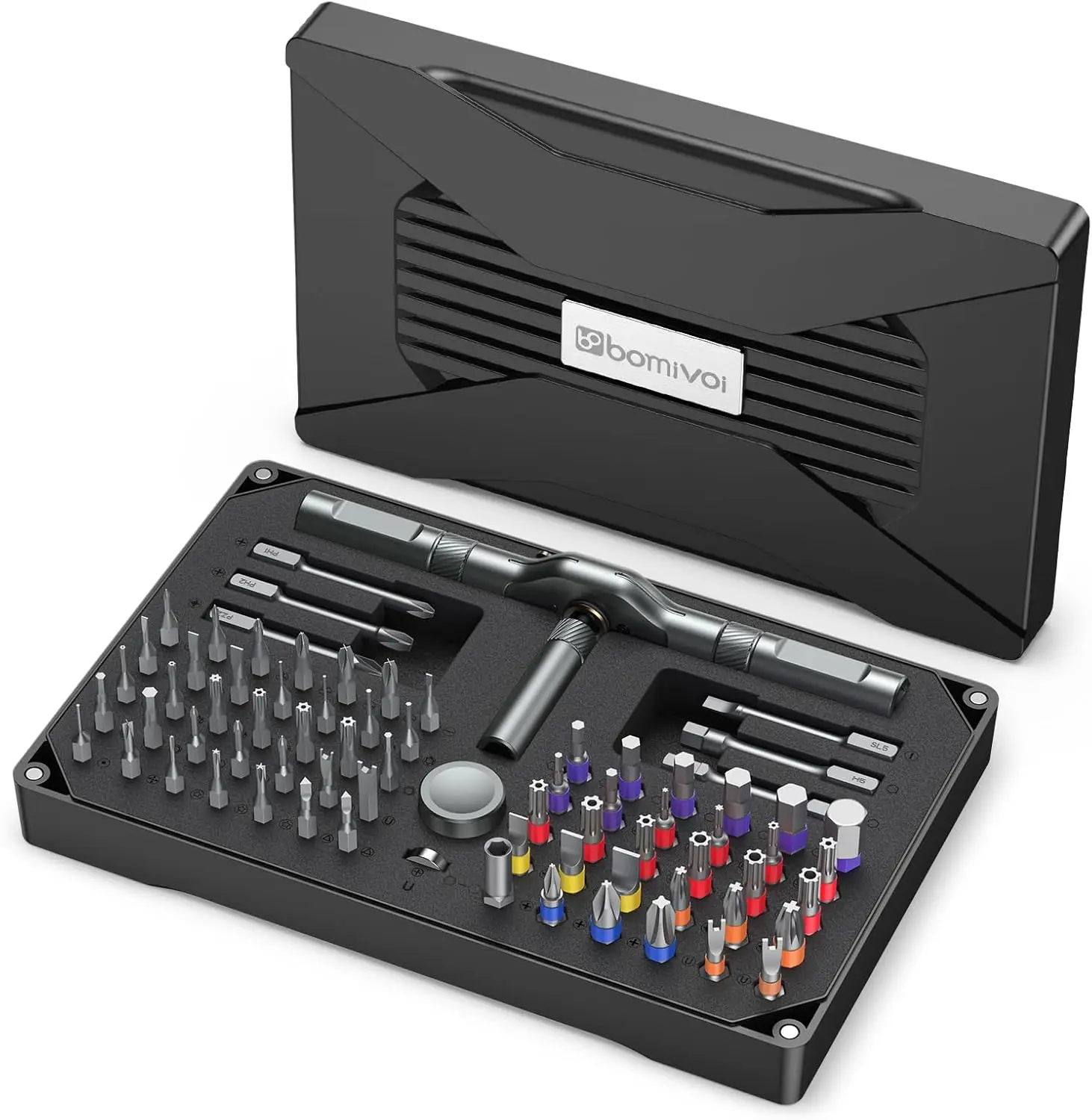 

74-in-1 Magnetic Screwdriver Set with Ratchet Handle, Repair Tool Kit for Furniture, Electronics, Bicycle, DIY