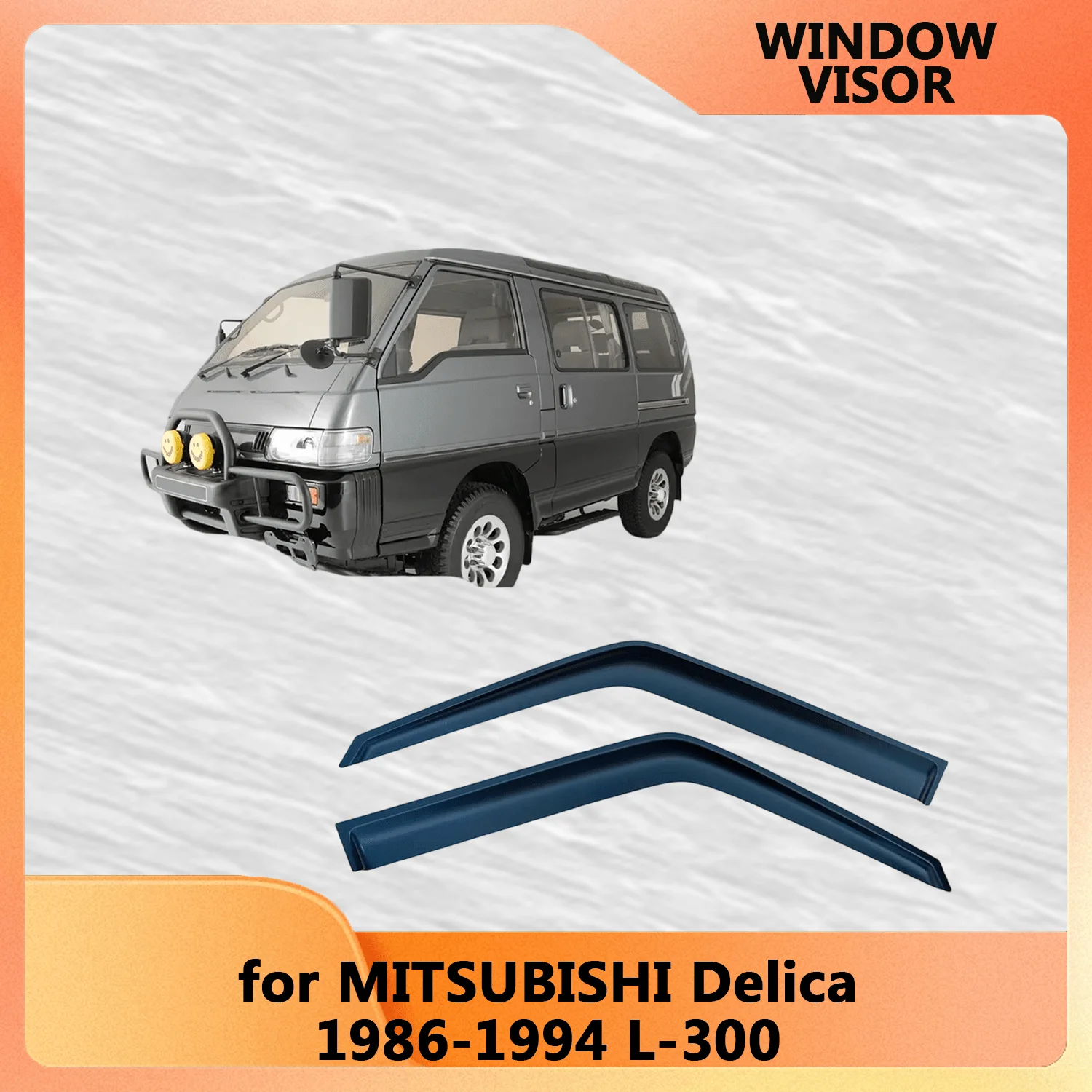 

Оконный козырек для MITSUBISHI Delica L-300 1986-1994, ветровые дефлекторы, защита от дождя, дверной козырек, вентиляционные шторы, вентиляционный козырек