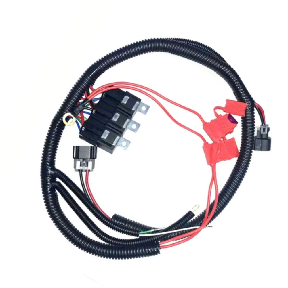 Electric Dual For Fan Wiring Harness Compatible with Factory For ECU 1999 2000 2001 2002 2003 2004 2005 2006 7L5533A226T