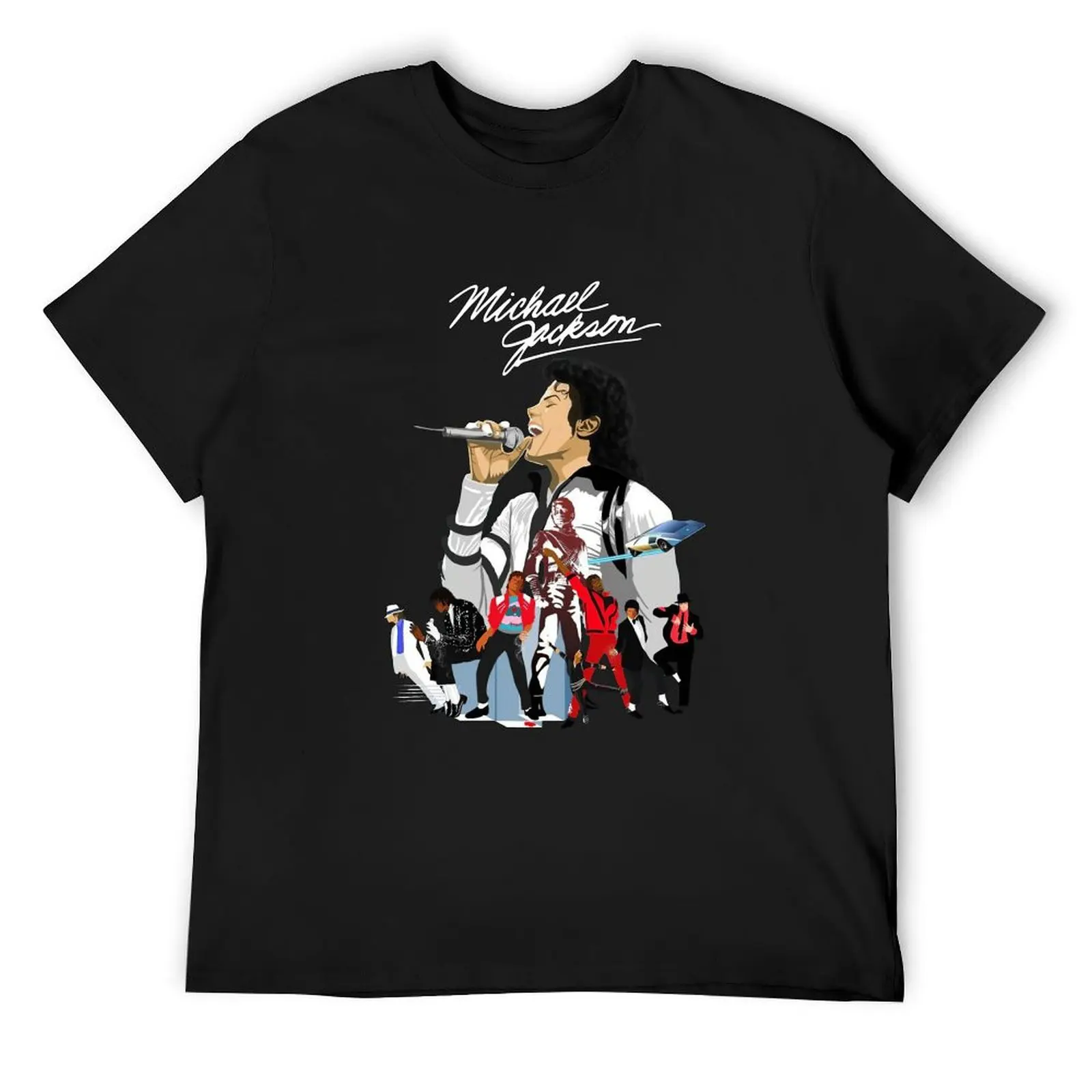 Michael Jackson signature wallpaper shirt-2400 T-Shirt sports fans summer clothes essential t shirt mens cotton t shirts