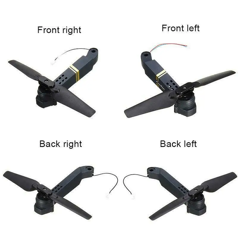 4Pcs Black Plastic Axle Arms with Motor 2A+2B Replacement DIY Upgrade Part For Eachine E58 JY019 RC Quadcopter Drone Accessories