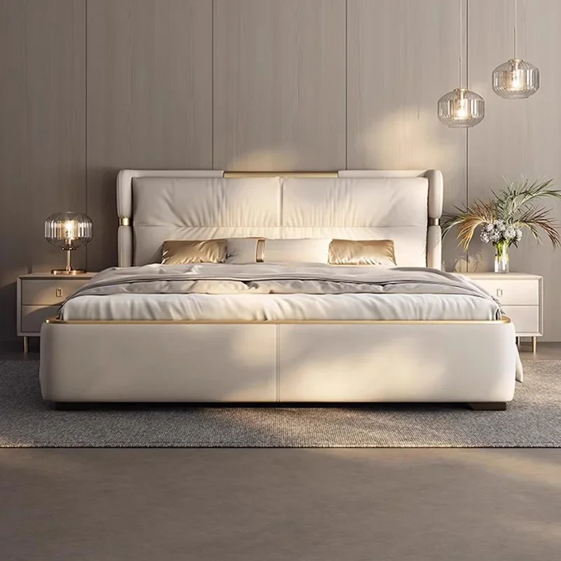 Luxe slaapkamer huwelijksbed opbergorganisator kingsize houten bed moderne multifunctionele Camas De Casal De Luxo meubelen