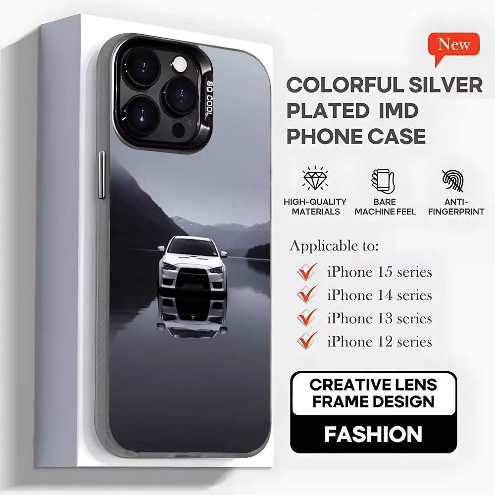 حافظة هاتف سيارة EVO X Refit باللون الأسود الرائع لهواتف iPhone 16,15,14,13,12,11,Mini,Pro,MAX,plus,غطاء أسود غير لامع مقاوم للصدمات