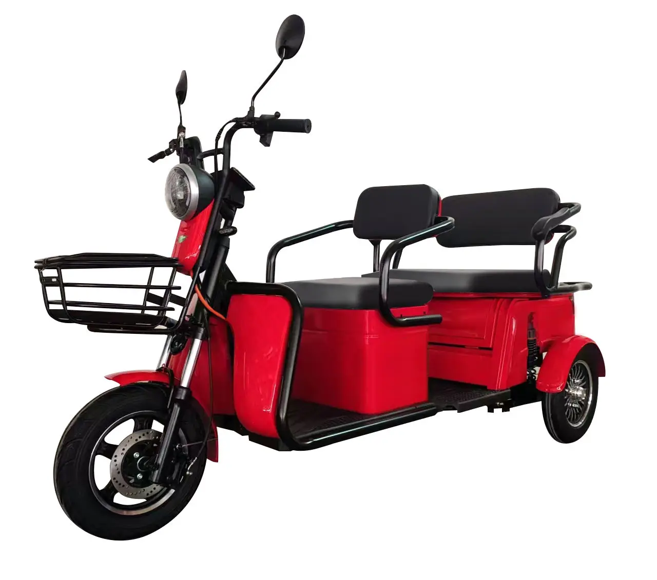 EEC Certified Electric Passenger Tricycle Registrable For License Plate Ldeal For Picking Up Children Shopping And Grocery Runs.