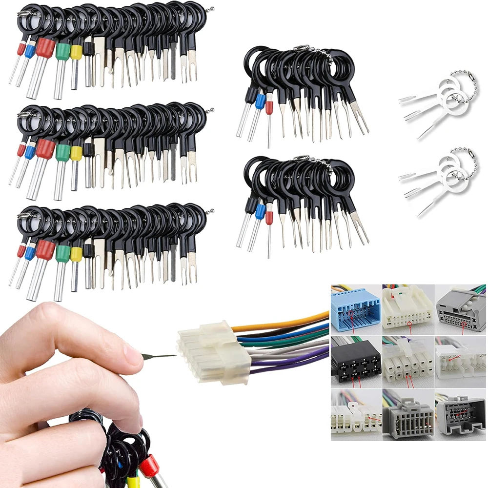 82Pcs Terminal Ejector Kit,Terminal Removal Tool ,Car Electrical Pin Extractor Tool for Car, Pins Depinning Tool for Automotive