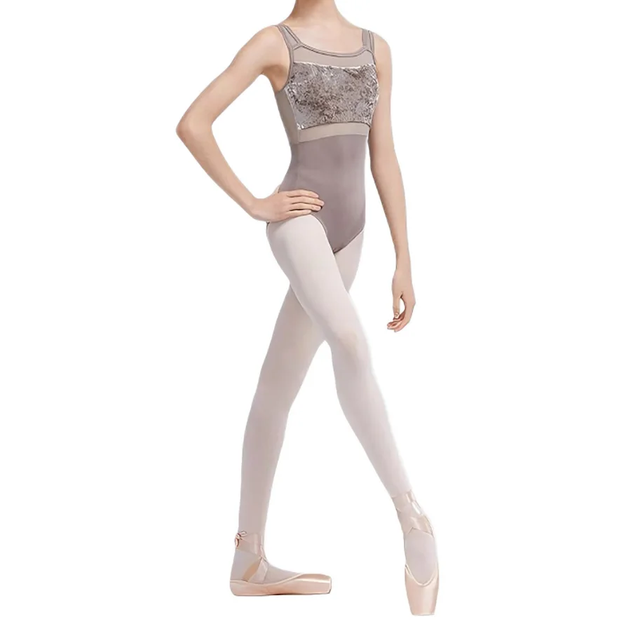 Women's Sleeveless Camisole BalletWomen Dance Leotard for Adult Gymnastics Dance Tank Tops with Full Front Lining Dance Leotards