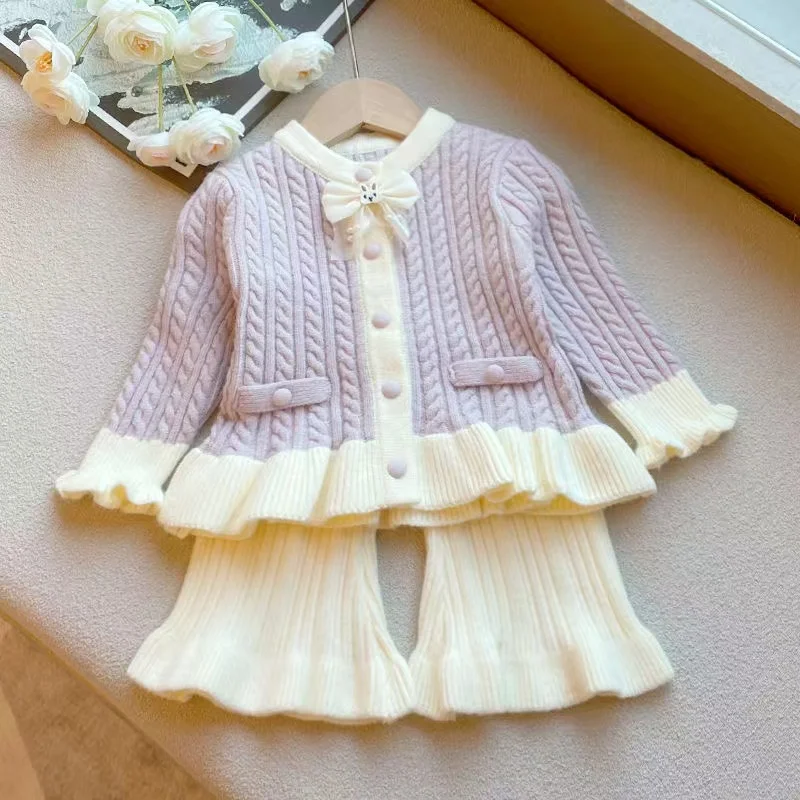 

Children's Clothing Children's Outerwear Hollowed Out Sweater Girls' Knitted Sweater Outer Skirt Style Girls' New Sweater