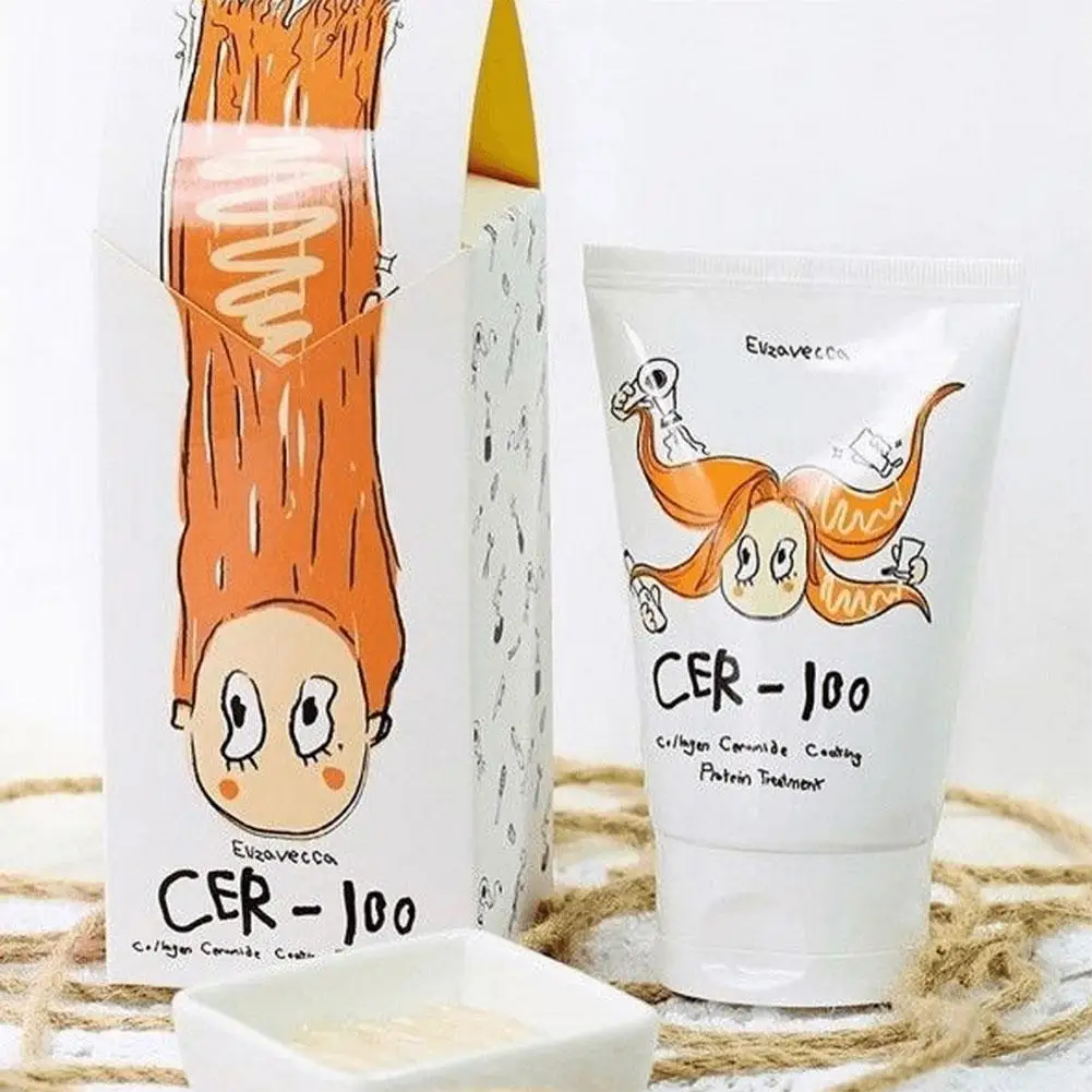 CER-100 Collagen Hair Treatment Mask Natural Ingredient Korean Hair Care Preventing Hair Breakage Improving Frizz Hair Mask