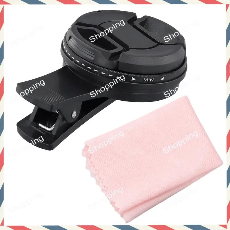 

M20K 52Mm Phone Lens Filter With Clip For Smartphone Universal ND2-400 Variable Filter For Mobile Phone Camera Lens