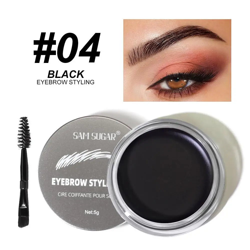 Long Lasting Eyebrow Styling Wax Soap With Brush Waterproof Gel Texture Coffee Brown Eye Brow Tint Cosmetics Makeup