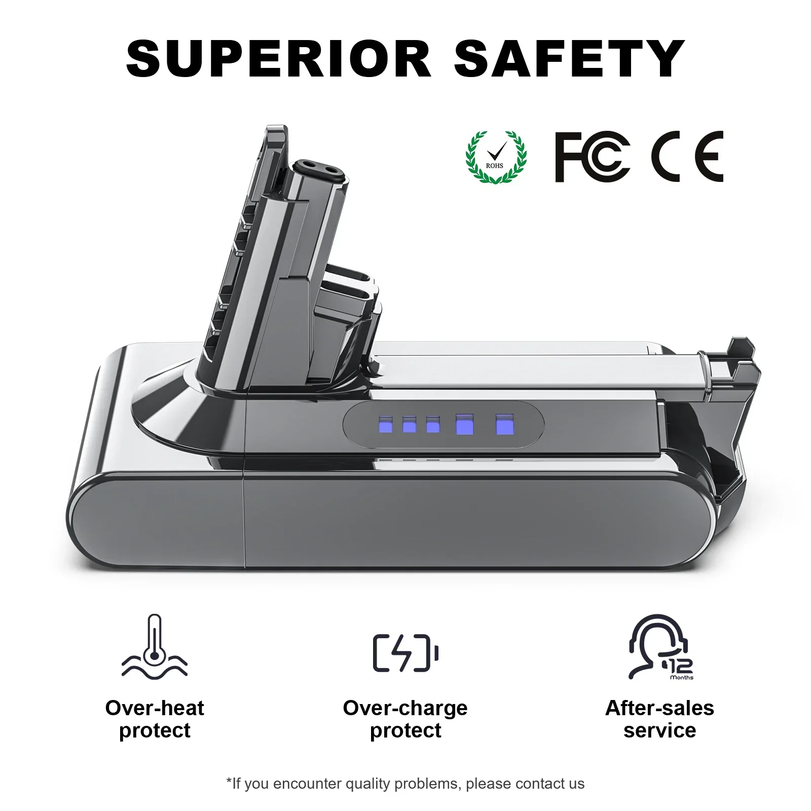 V10 Replacement Battery Lithium-ion 25.2V 12800mA For Dyson V10 Cleaner RH-10 SV12 Battery Pack 7-CELL(206340) SV14 7INR21/70