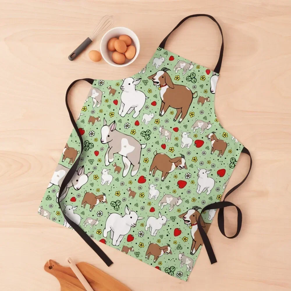 

Goats Apron women's kitchens Kitchen For Man Christmas gift Waterproof women Apron