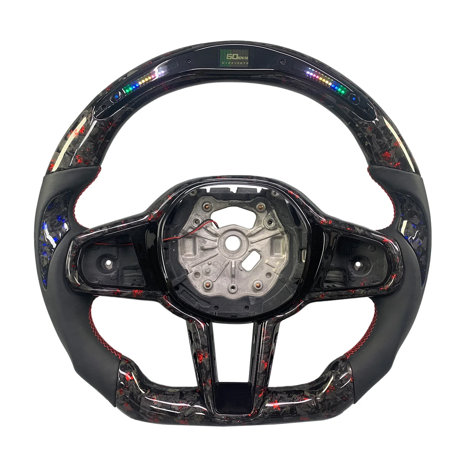 

For CS Custom Carbon Fiber & Leather Sports Steering Wheel with LED Display for G80/G82/G20 Models-Antoski Brand