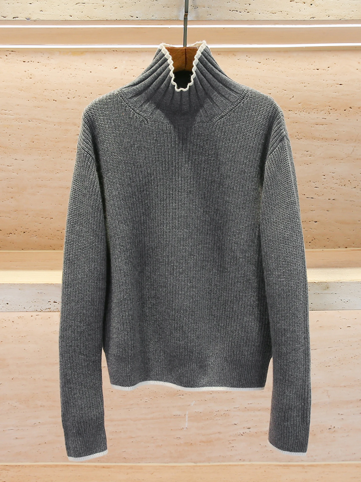 

High-End Women's Loose Casual High-Neck Knitwear Top Comfortable Breathable Daily Wear Autumn Winter Fashion Commute Style