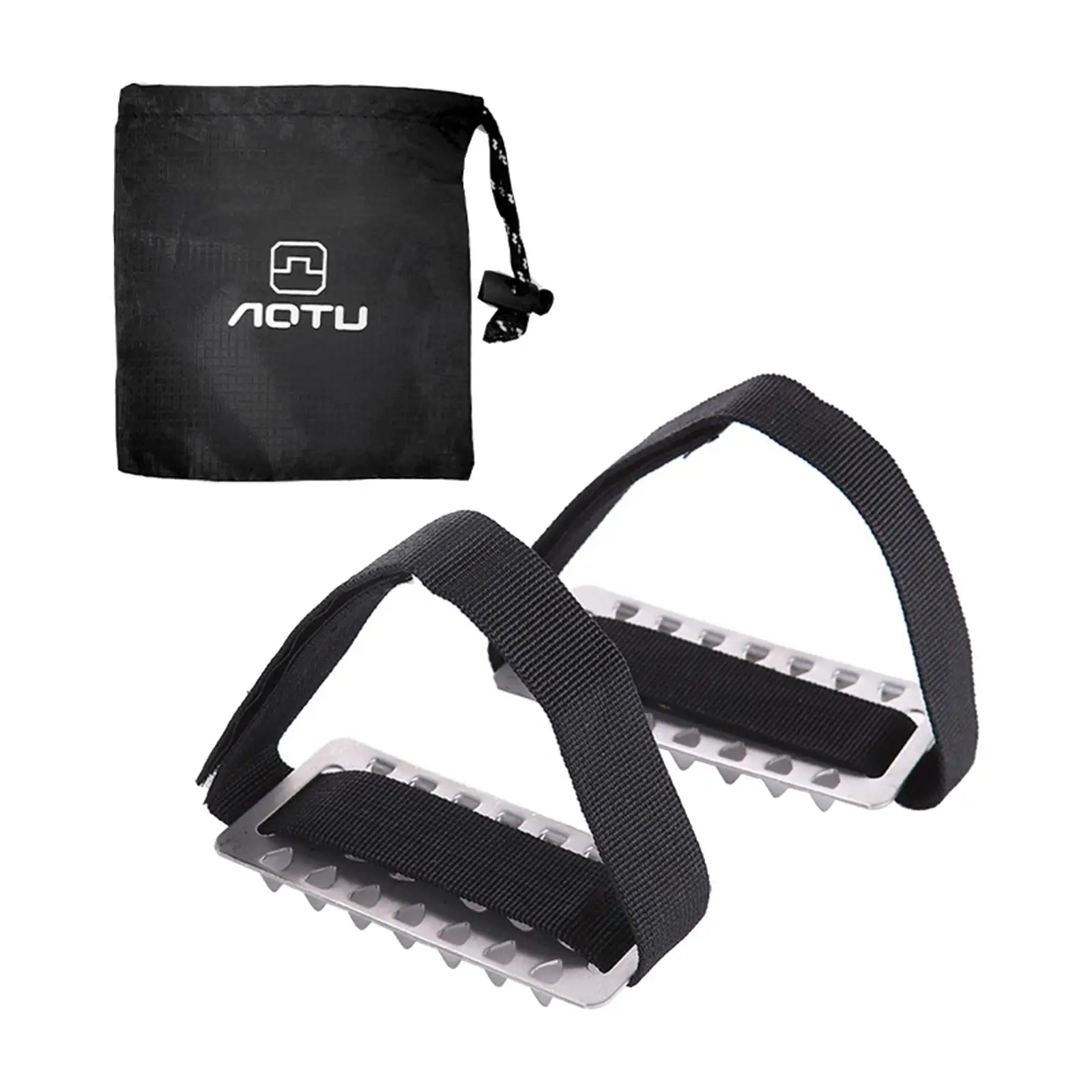 أشرطة الأحذية ذات المسامير للأحذية للثلج والمرابط الأشرطة الجليدية خفيفة الوزن غير قابلة للانزلاق